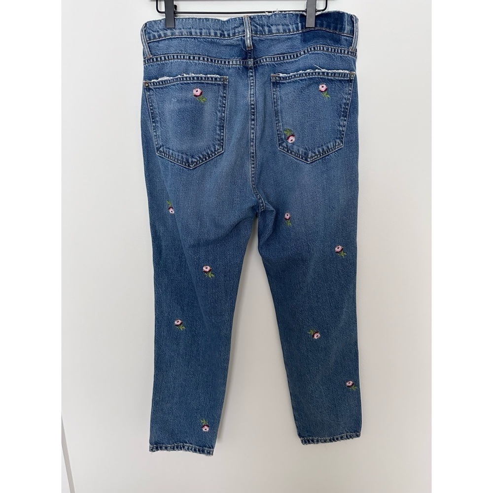 The Great The Fellow Floral Embroidered Denim Jeans - Picture 9 of 14